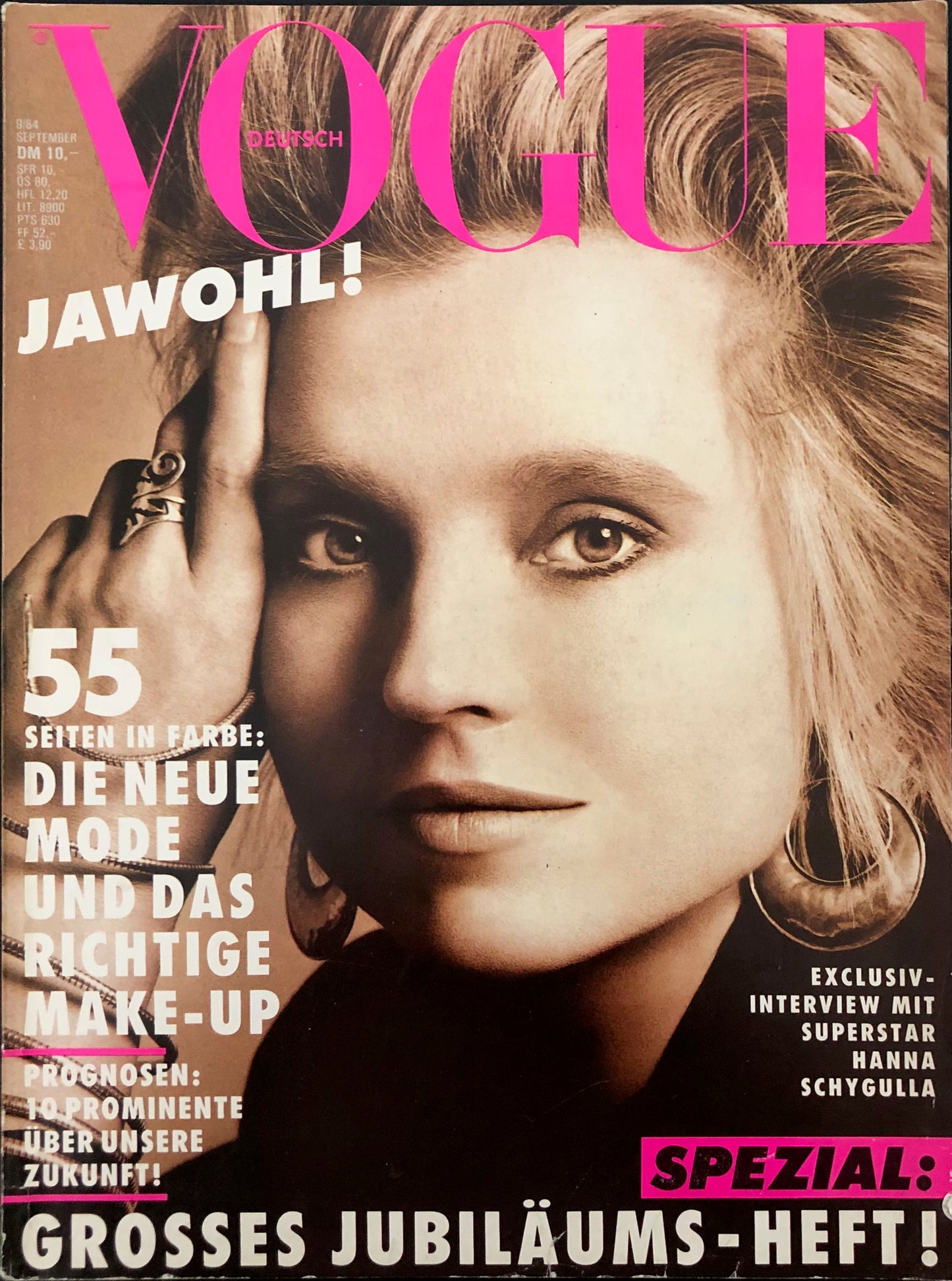 Vogue Germany September 1984 - Hanna Schygulla