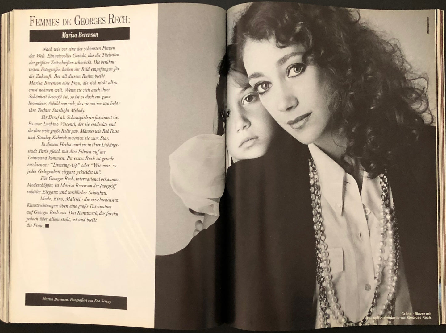 Vogue Germany September 1984 - Hanna Schygulla