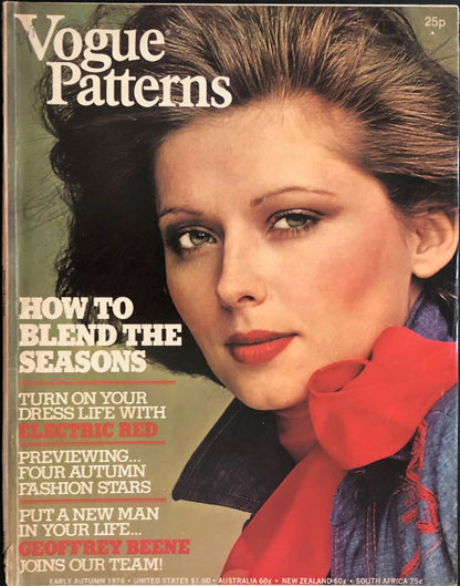 Vogue Pattern Book/Vogue Patterns Early Autumn 1974