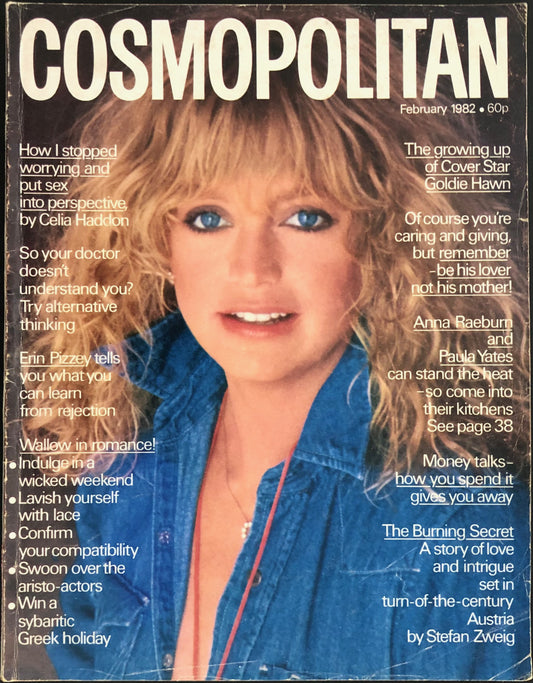 Cosmopolitan UK February 1982 - Goldie Hawn by Denis Piel