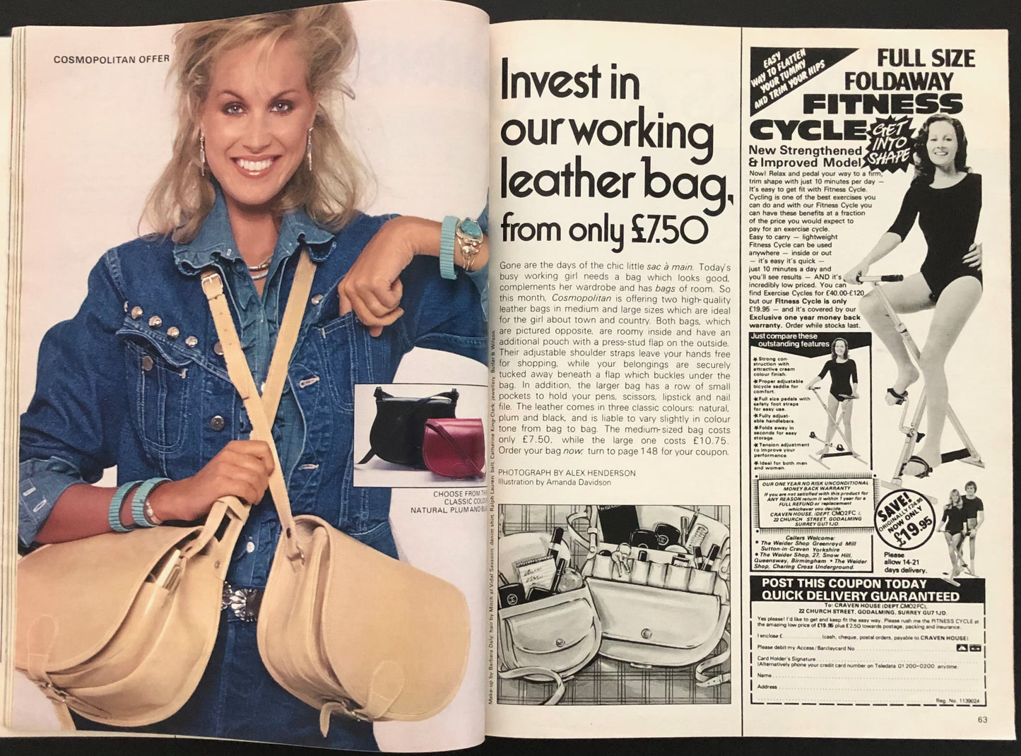 Cosmopolitan UK February 1982 - Goldie Hawn by Denis Piel